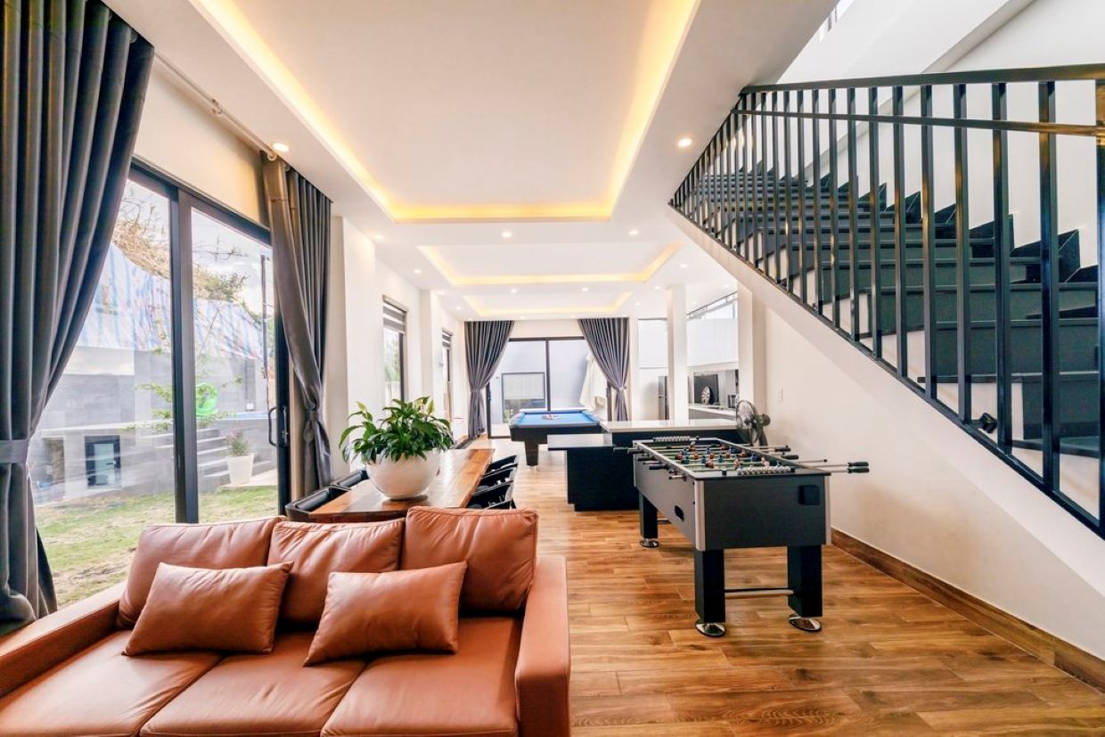 그룹 여행에 적합한 Villa Odwin 달랏 21 거실