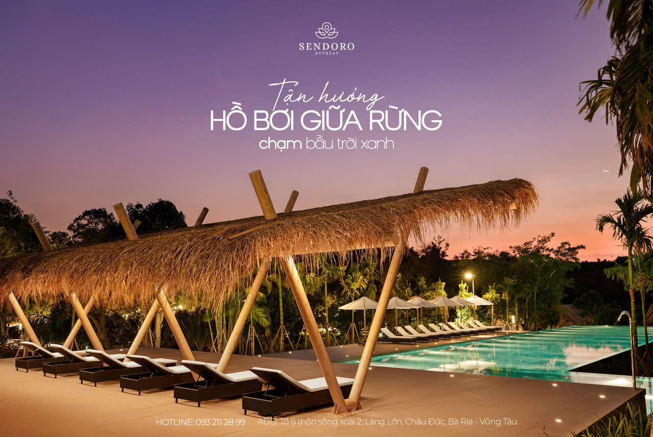 resort gần Sài Gòn có câu cá tại Sendoro Retreat Châu Đức