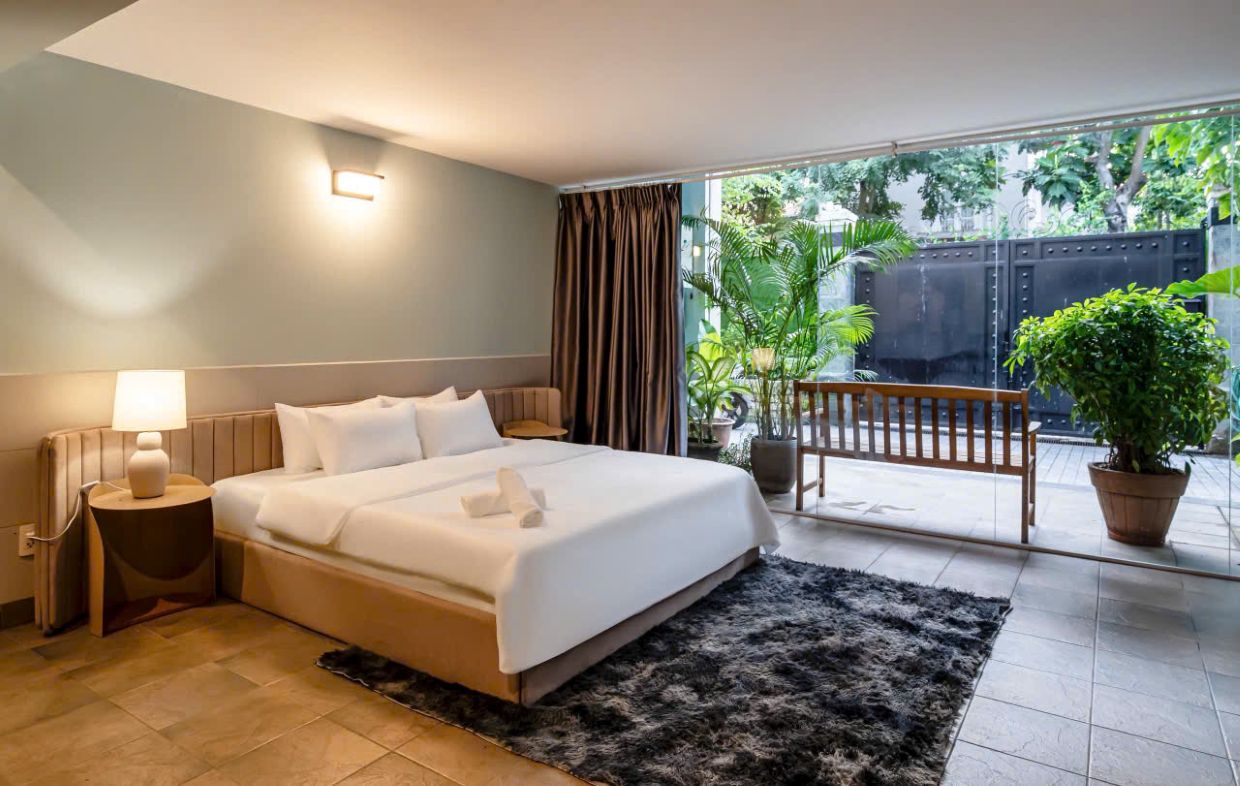 Villa Quận 2 Sài Gòn Odwin73 - Khu vực phòng ngủ