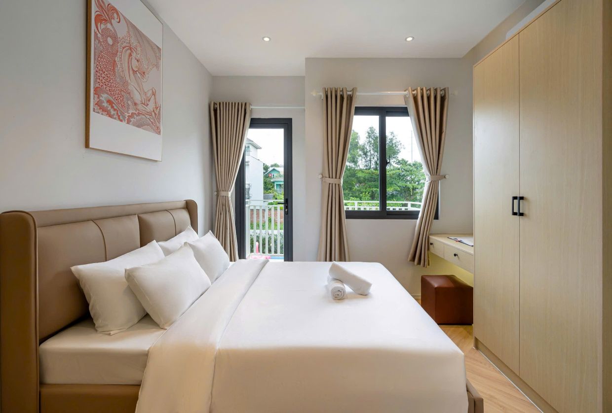 Villa Quận 2 Sài Gòn Odwin74 - Khu vực phòng ngủ