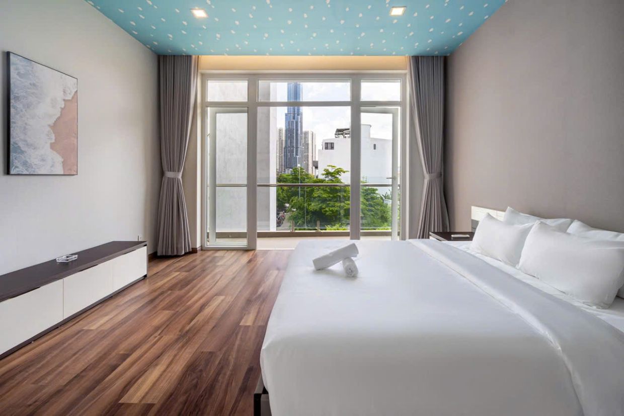 Villa Quận 2 Sài Gòn Odwin76 - Khu vực phòng ngủ