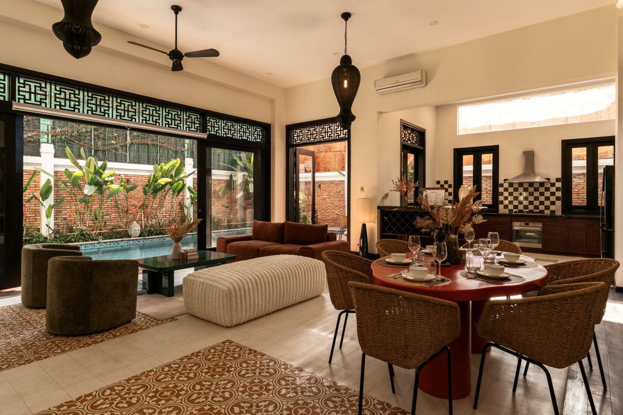 Villa Quận 2 Sài Gòn Odwin78 - Khu vực phòng khách