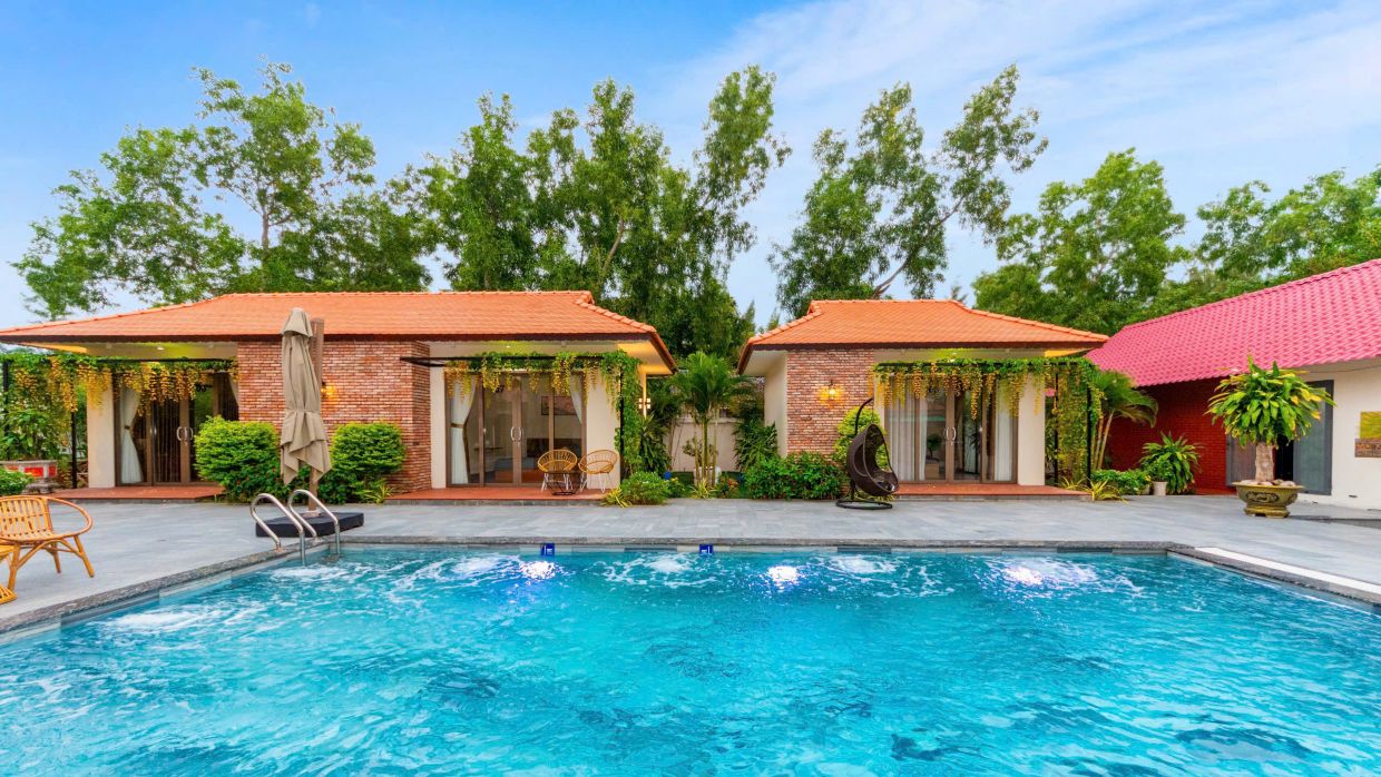 Villa Odwin Long Hải Y1 – Khu vực hồ bơi