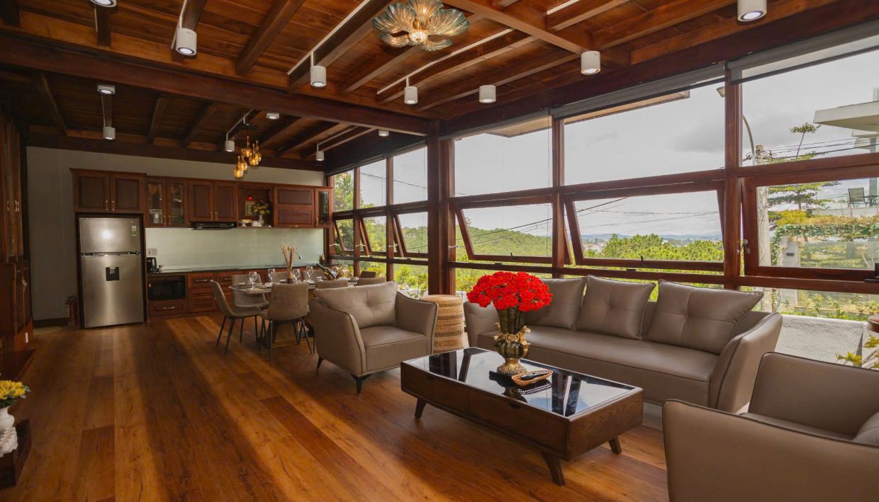 Villa Odwin Đà Lạt 51 – Khu vực phòng khách