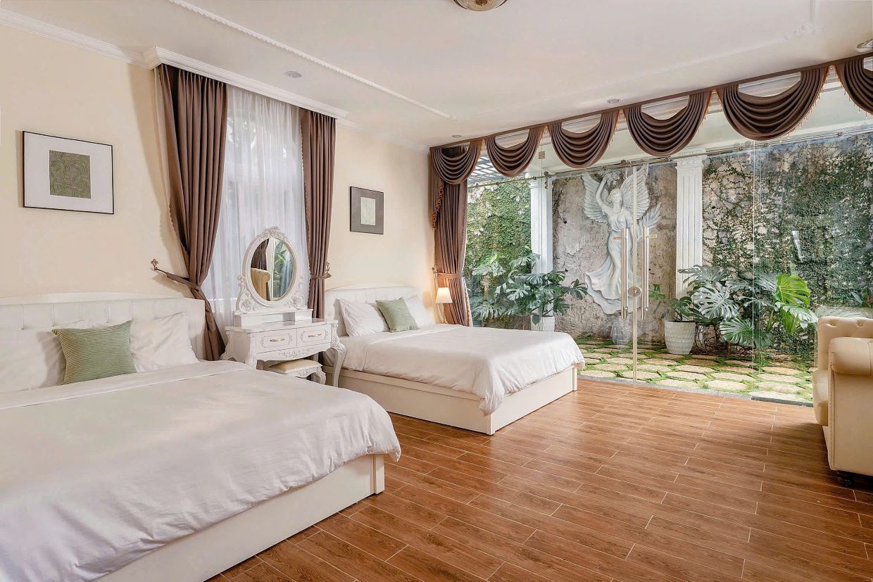 Villa Odwin Đà Lạt 54 – Khu vực phòng ngủ