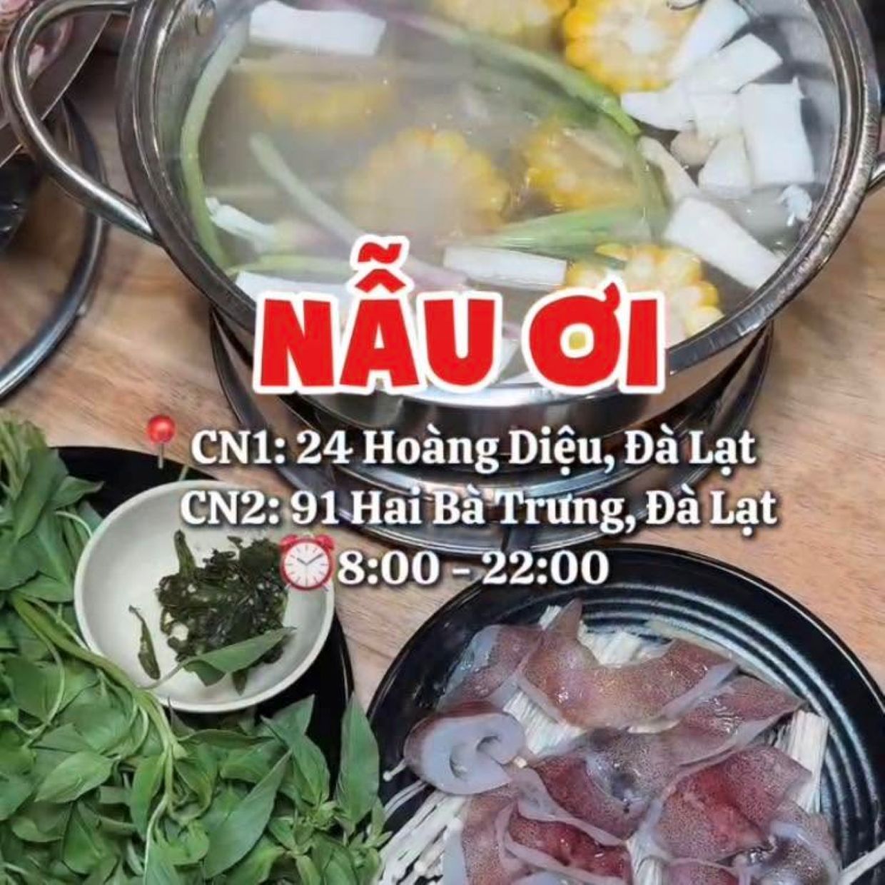 Lẩu Mực Lá É Nẫu Ơi