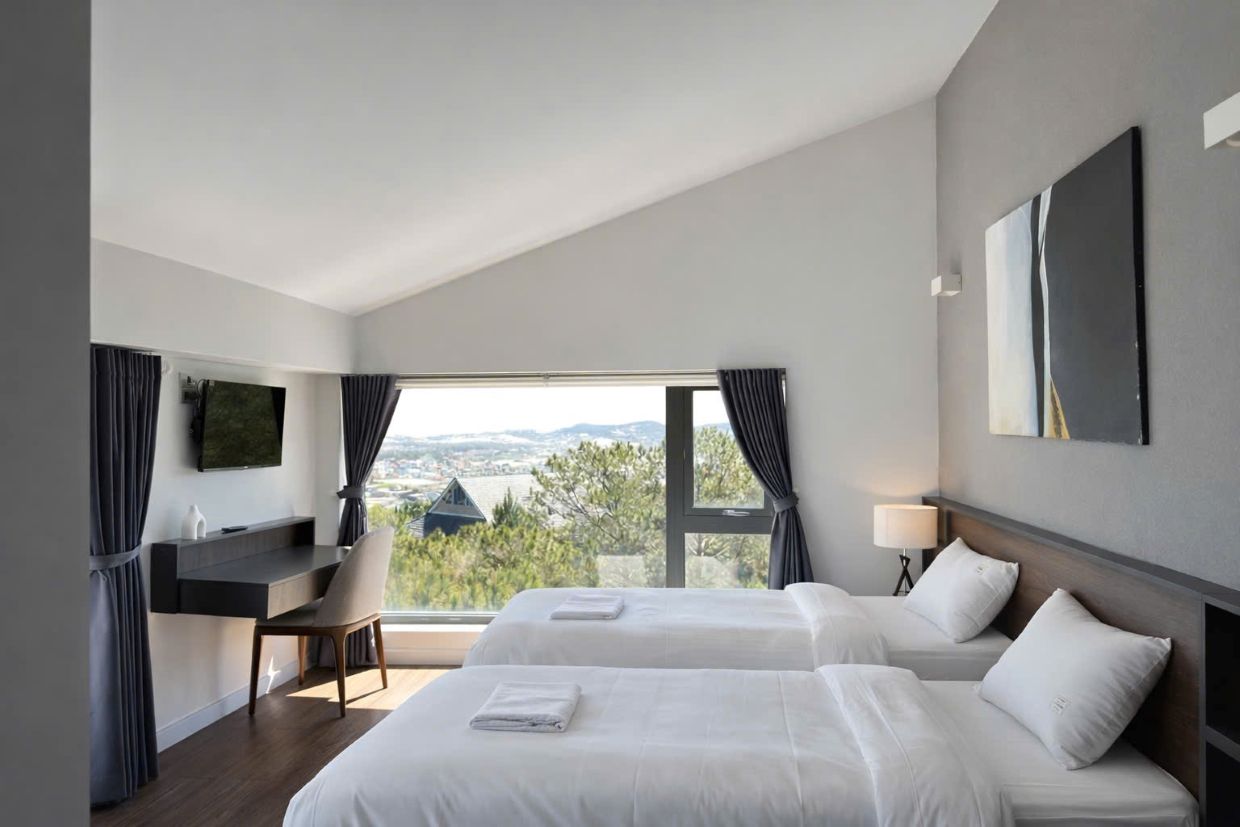 Villa Odwin Đà Lạt 70 - Khu vực phòng ngủ